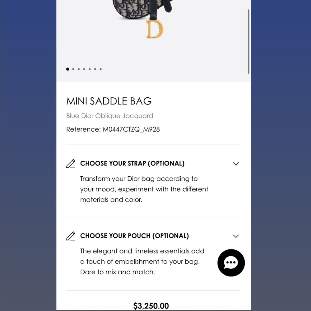 Mini Dior Saddle Bag - Picture 9 of 14